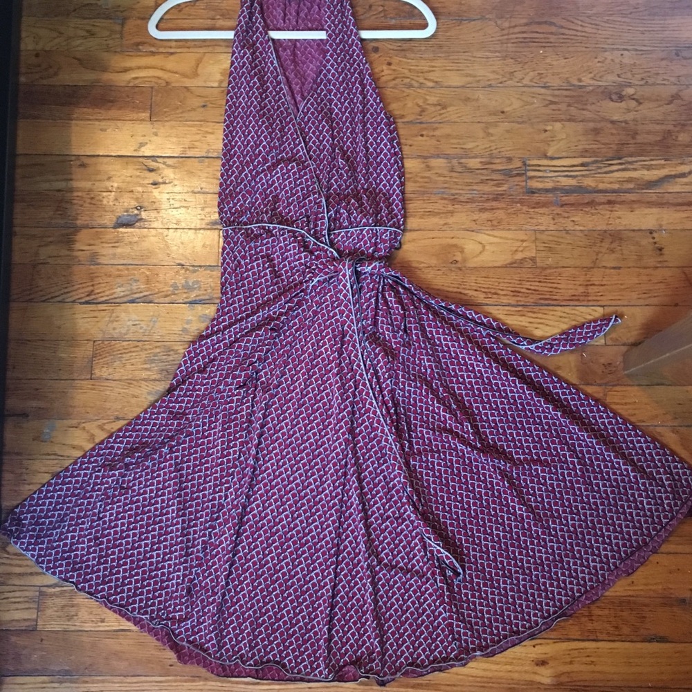 Printed Wrap Midi Dress by Max Studio